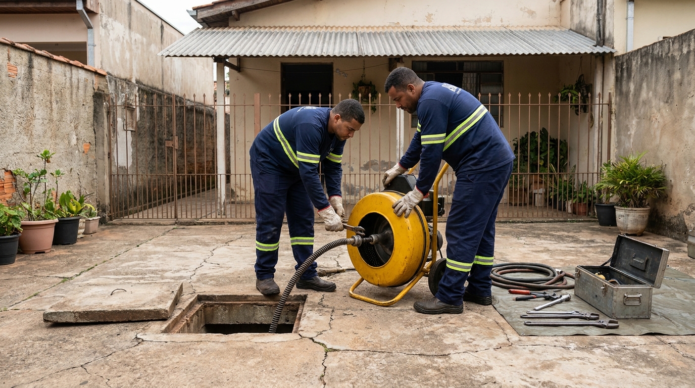 Desentupimento de esgoto em Caxias do Sul‑RS